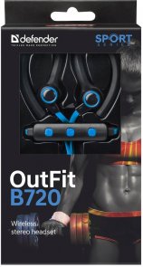 Гарнітура Defender OutFit B720 Black/Blue (63720)