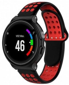 Ремінець Garmin QuickFit Universal 16 Nike-style Silicone Band Black/Red (U16-NSSB-BKRD)