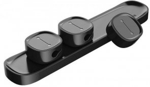 Тримач для проводів магнітний Baseus Peas Cable Clip Black (ACWDJ-01)