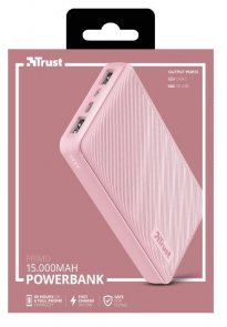  Батарея універсальна Trust Primo Compact 15000mAh Pink (23901_TRUST)