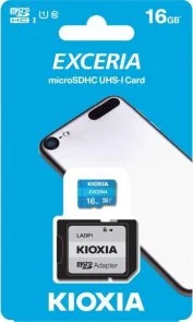 Фото: FLASH пам'ять Kioxia Exceria Micro SDHC 16GB with adapter (LMEX1L016GG2) № 3 | KTC