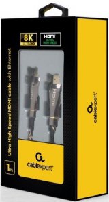 Кабель Cablexpert v2.1 Premium HDMI / HDMI 1m Black (CCBP-HDMI8K-1M)