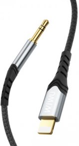 Кабель WIWU Jack 3.5mm / Lightning 1.5m Black (6973218943336)