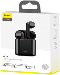 Гарнітура Baseus Encok W09 TWS Black (NGW09-01)