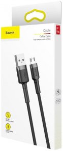 Кабель Baseus Cafule 1.5A AM / Micro USB 2m Grey/Black (CAMKLF-CG1)