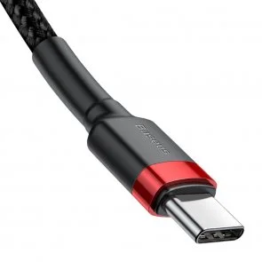 Фото: Кабель Baseus Cafule 20V 3A CM / CM 1m Red/Black (CATKLF-G91) № 4 | KTC
