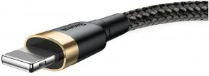 Фото: Кабель Baseus Cafule 1.5A AM / Lightning 2m Black/Gold (CALKLF-CV1) № 3 | KTC