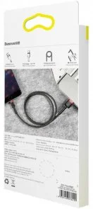 Фото: Кабель Baseus Cafule 2.4A AM / Lightning 0.5m Black/Red (CALKLF-A19) № 8 | KTC