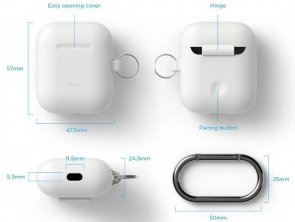 Чохол Elago for Airpods - Silicone Hand Case White (EAPSC-HANG-WH)