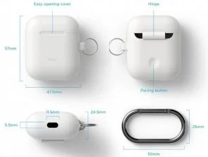 Фото: Чохол Elago for Airpods  - Silicone Hand Case White (EAPSC-HANG-WH) № 4 | KTC