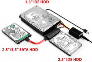 Адаптер Maiwo K132U3IS for HDD/SSD IDE/SATA3 Black