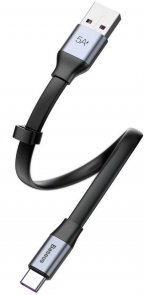 Кабель Baseus Simple HW Type-C 40W AM / Type-C 0.23m Grey/Black (CATMBJ-BG1)