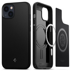 Чохол Spigen for iPhone 13 - Mag Armor Matte Black (ACS03546)