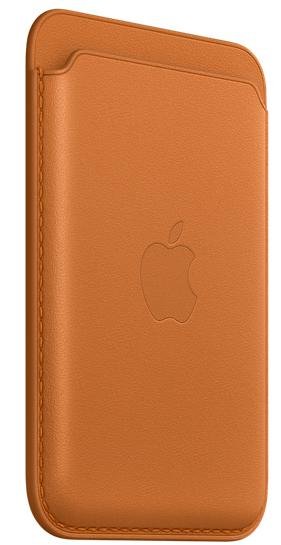 Чохол для пластикових карт Apple iPhone Leather Wallet with MagSafe Golden Brown (MM0Q3)