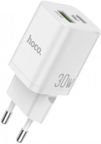 Зарядний пристрій Hoco N13 Bright PD 30W White