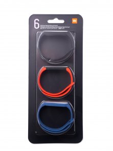  Ремінець Xiaomi Mi Band 6 3psc Black/Orange/Cyan (BHR5134GL)