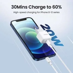 Фото: Зарядний пристрій UGREEN CD241 Mini PD 20W Fast Charger White (UGR-10220) № 3 | KTC