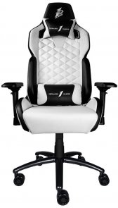 Крісло 1stPlayer DK2 Black/White (DK2 Black-White)