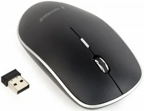 Фото: Миша Gembird MUSW-4BS-01 Wireless Black № 2 | KTC