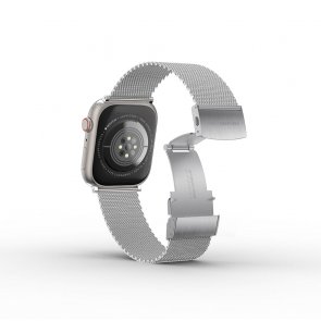 Ремінець AMAZINGthing for Apple Watch 41/40/38mm - Titan Metal Silver (ATS7TM41SV)