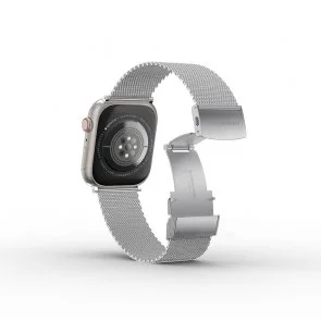 Фото: Ремінець AMAZINGthing for Apple Watch 49/45/44/42mm - Titan Metal Silver (ATS7TM45SV) № 4 | KTC
