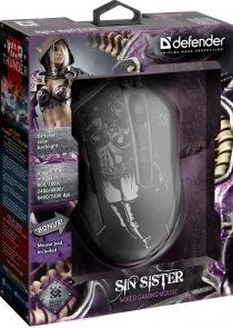 Фото: Мишка Defender Sin'Sister GM-933 USB Black + килимок № 5 | KTC