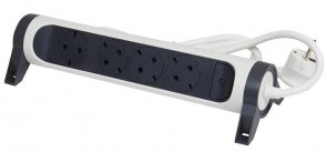 Мережевий фільтр Legrand 4/3m White/Black (694536)