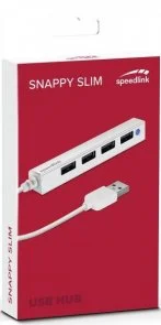 Фото: USB-хаб SPEEDLINK 4 Port Speedlink Snappy Slim White (SL-140000-WE) № 4 | KTC