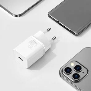 Фото: Зарядний пристрій Baseus Super Si Quick Charger 1C 20W White (CCSUP -B02) № 3 | KTC