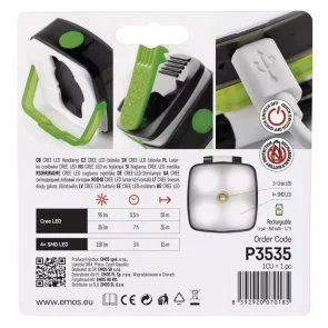 Фото: Ліхтар налобний Emos P3535 110 lm, 850mAh № 7 | KTC