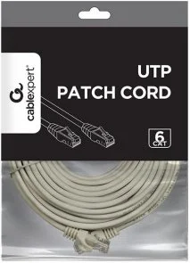 Фото: Патч-корд Cablexpert UTP RJ45 Cat.6 15m Gray (PP6U-15M) № 2 | KTC