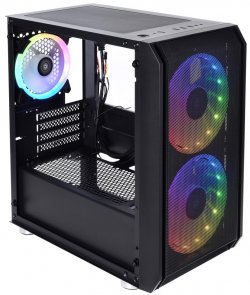 Корпус QUBE Neptune Mini Black with window (QB08N_FCNU3)