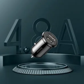 Фото: Автомобільний зарядний пристрій Baseus Grain Pro Car Charger 4.8A Black (CCALLP-01) № 8 | KTC