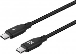Кабель Momax Braided DC19D 100W Nylon Type-C / Type-C 1.2m Black