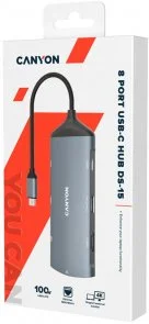 Фото: USB-хаб Canyon 8in1 DS-15 Dark Gray (CNS-TDS15) № 2 | KTC