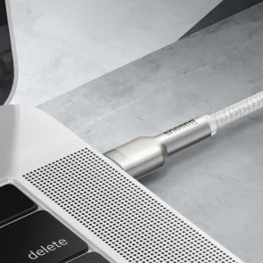 Фото: Кабель Baseus Cafule Metal 100W CM / CM 1m White (CATJK-C02) № 9 | KTC