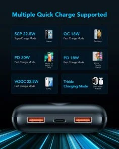 Фото: Батарея універсальна Veger S20 mini 20000mAh Black (S20 Black) № 4 | KTC