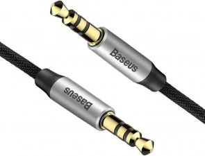 Фото: Кабель Baseus Yiven M30 Jack 3.5mm / Jack 3.5mm 1.5m Silver/Black (CAM30-CS1) № 3 | KTC