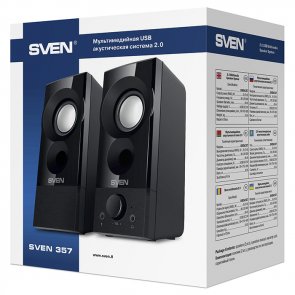 Колонки Sven 2.0 357 Black