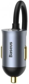 Фото: Автомобільний зарядний пристрій Baseus Share Together PPS with extension cord 120W Gray (CCBT-A0G) № 4 | KTC