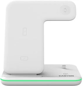 Фото: Бездротова зарядна станція Canyon WS-302 3in1 White (CNS-WCS302W) № 4 | KTC