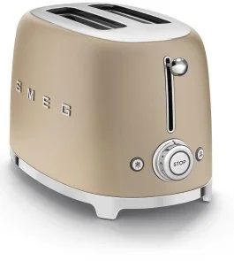 Фото: Тостер Smeg Retro Style Matte Champagne (TSF01CHMEU) № 3 | KTC