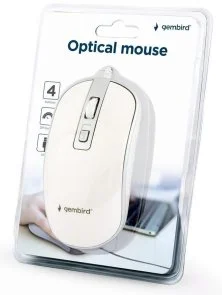 Фото: Миша Gembird MUS-4B-06-WS White/Silver № 3 | KTC