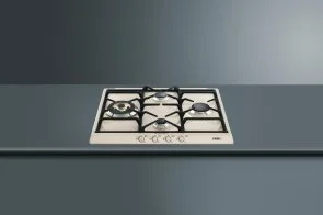 Фото: Газова варильна поверхня Smeg Cortina Creamy SR764PO № 3 | KTC