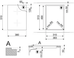 Фото: Індукційна варильна поверхня Smeg Universal (SIM3323D) № 5 | KTC