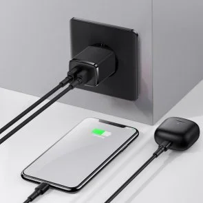 Фото: Зарядний пристрій Baseus Compact Charger 2U 10.5W Black (CCXJ010201) № 6 | KTC