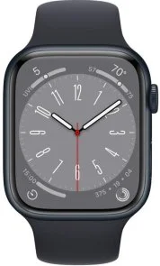 Фото: Смарт годинник Apple Watch Series 8 GPS 45mm Midnight Aluminum Case with Sport Band Midnight (MNP13) № 2 | KTC
