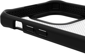 Чохол iTSkins for iPhone 14 Pro HYBRID R TEK Black and Transparent (AP4X-HBTEK-BKTR)