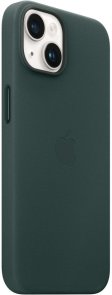 Чохол Apple for iPhone 14 Plus - Leather Case with MagSafe Forest Green (MPPA3)