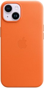 Чохол Apple for iPhone 14 Plus - Leather Case with MagSafe Orange (MPPF3)